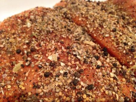 spiced trout fillets at rest